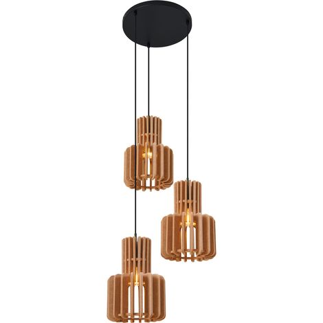 QAZQA Lampada a sospensione felt - Retrò - Acciaio,Felt - Arancia/Nero - Tondo Max. 3 x Watt
