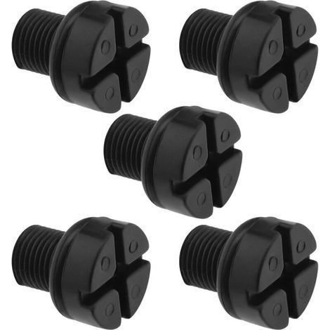 BUNTHAUS 5pcs Bouchon à Vis d'évent Remplacement 17111712788 Compatible avec Série 3 E30 E36 E46 E90 E91 Vis de Purge du Réservoir d'expansion Radiateur de Liquide Refroidissement (1/4)
