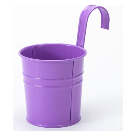 2 Pots De Fleurs En Métal Suspendus, Jardinière En Pot En Fer Avec Trou De Drainage, Parfaits Pour La Décoration Du Jardin（V