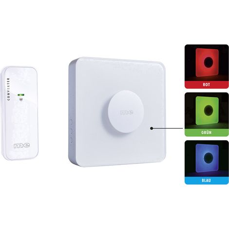 m-e modern-electronics 41162 Funkgong Komplett-Set beleuchtet