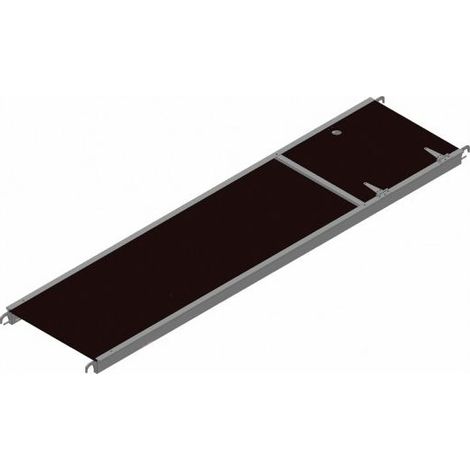 Echafaudages Stéphanois – Plancher à trappe 2m x 0.60m – Aluminium antidérapant – Accès sécurisé pour chantiers humides – Charge maximale optimisée