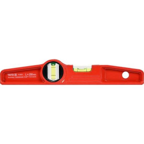 Nivel trapezoidal de 250 mm, cuerpo de aluminio fundido, dos burbujas, imanes YT-30370 yato (1/3)