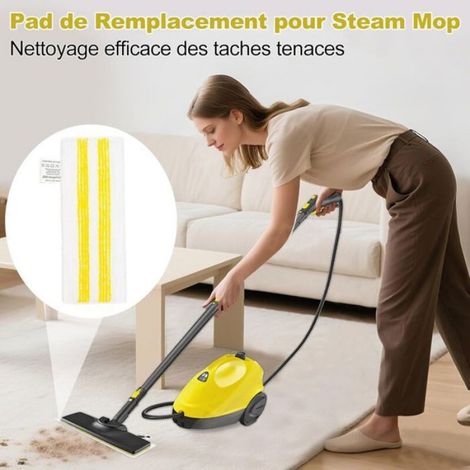 Chiffon microfibre Karcher - Lot 4 - Pour nettoyeur vapeur EasyFix SC2,SC3,SC4,SC5 - Set universel sol Aucuneary (1/5)
