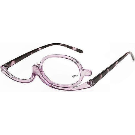 Verstellbare Lesebrille für Damen, faltbarer Kosmetikrahmen, kompaktes Design, präzise Sicht, praktisches Schönheitsaccessoire. (1/5)