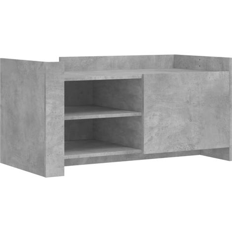 Maison Exclusive - Couchtisch Betongrau 100x50x50 cm Holzwerkstof