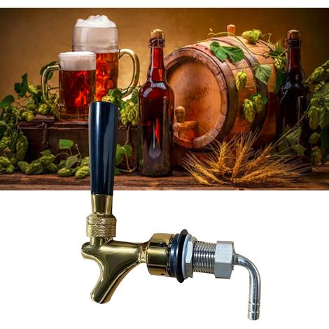 Robinet à bière en métal, robinet à fût, robinet à bouteille de bière, robinet à colonne, distributeur de bouteilles de vin, or (1/5)
