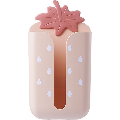 Limpieza creativa del salón y del hogar sin taladrar, cocina al revés, dormitorio, aseo, almacenamiento colgante, papel pintado, caja de toallas (rosa) (1/5)