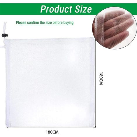 Rete di protezione per insetti e uccelli 180x180 cm con cerniera - Protezione resistente per il giardino (1/4)