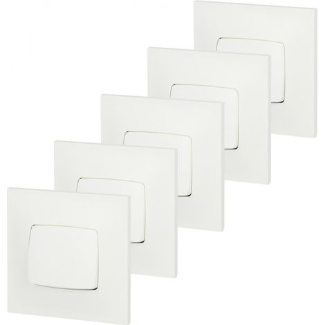 5er-Set Neptune-Wechselschalter, weiß, LEGRAND Legrand