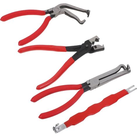 Jeu de 4 Pinces de Déconnexion Électrique pour Voitures Camions et SUV Acier Haute Teneur en Carbone Pince Droite Séparateur de eurs Électriques Outil Polyvalent pour Câble (1/5)