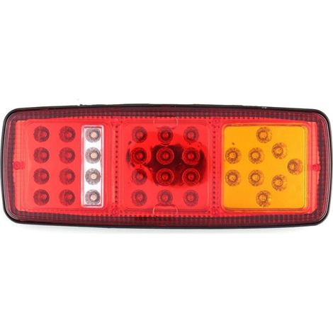 Lampada LED posteriore per auto, camion e rimorchi, segnalatore di sicurezza, luci da retromarcia, modello universale, colore rosso (1/3)