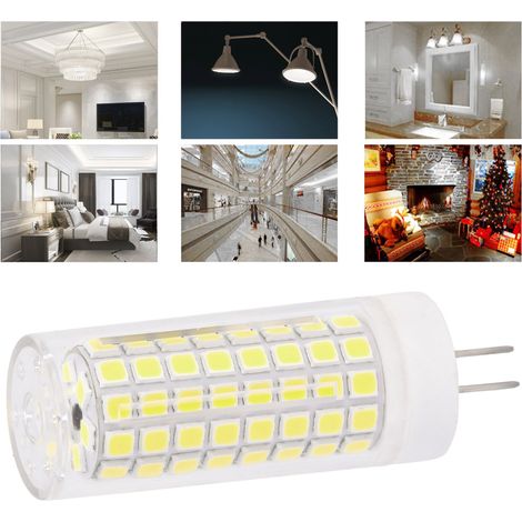 Dimmbare G4-Lampe, 360°-Abstrahlwinkel, 1000 lm, 102 LEDs 2835, geeignet für Kronleuchter und Tischlampen, 110 V, 10 W, kaltweiß (1/5)