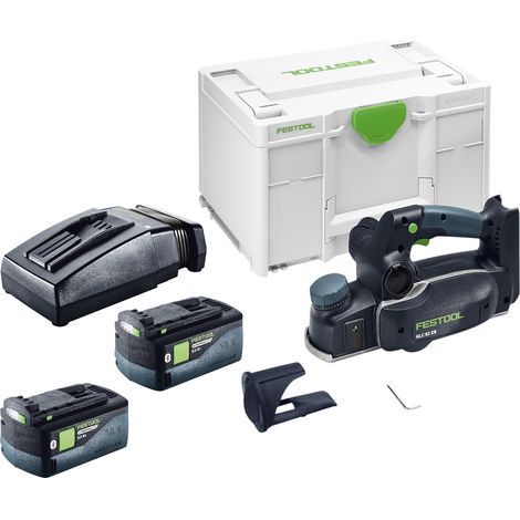 Festool HLC 82 EB-Basic rabot sans fil 18 V 82 mm Brushless + 2x batterie 5,0 Ah + chargeur + Systainer (1/5)