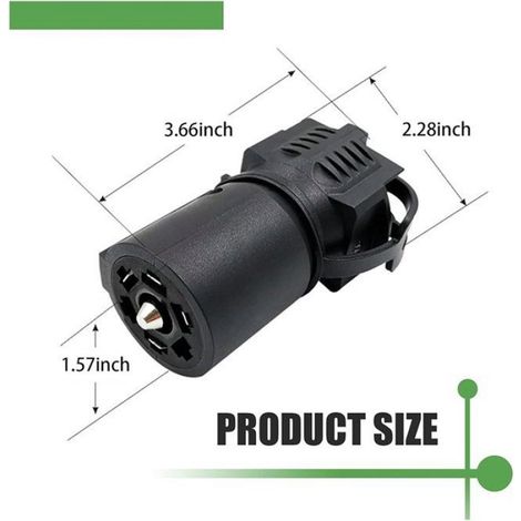 Adaptateur Feux Remorque - 7 Broches Rond Vers 4 Et 5 Broches Plat - Universel Pour Attelage Véhicule Remorque - 1 Pièce (1/5)