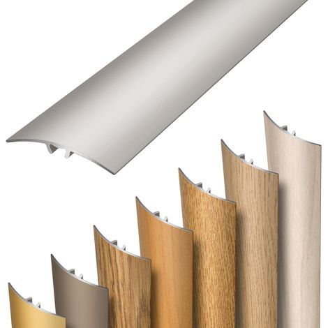 Übergangsprofil Ausgleichsprofil, selbstklebend - 186cm x 30mm Silber