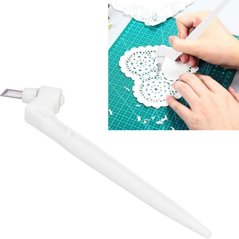 Couteau à découper blanc portatif, stylo de coupe (1/5)