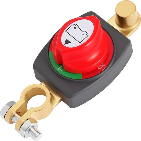 Adatto per applicazioni che richiedono un robusto interruttore di scollegamento della batteria, interruttore on/off con terminale superiore da 275 A 12-48 V per auto, camper, barche e imbarcazioni: so