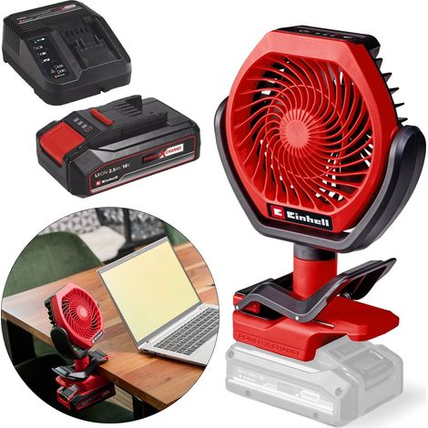 Einhell Cordless Desk Fan 18V 3 Speeds Adjustable 110mm GC-CF 18/110 Li 1x2.5ah (1/5)