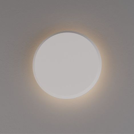 Applique murale en plâtre "Lune" - 2,5W - Lumière chaude