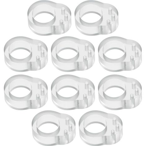 Door Handle Protector Set of 10, Door Handle Stopper, Door Handle Stopper, Clear Door and Window Handle Bumpers (1/4)