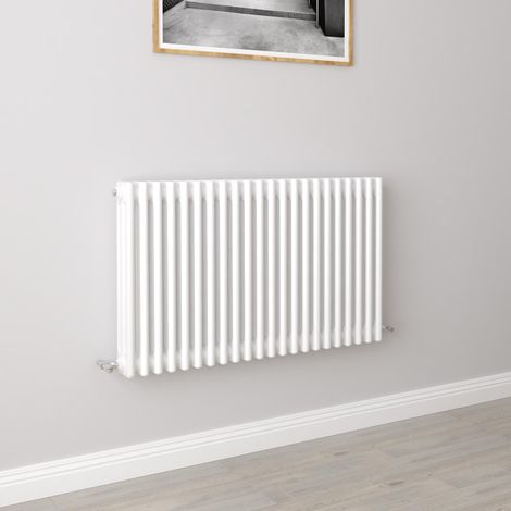 AICA Traditional Radiator Central Heating Cast Iron Style 3 Column Horizontal 600x1010mm White (1/5)