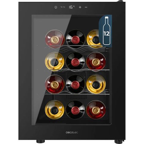Weinkühler Cecotec 12 Flaschen thermoelektrische Kühlung