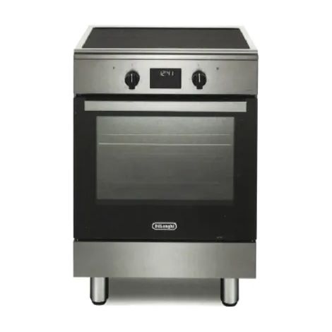 De’Longhi DMX 64 INL TC2 four et cuisinière A Electrique Plaque avec zone à induction Noir, Acier inoxydable