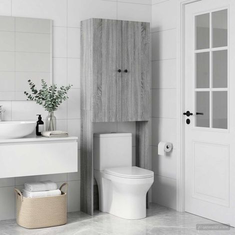 vidaXL Mobile Bagno EDE Sonoma grigio 66 x 25,5 x 190 cm (1/5)
