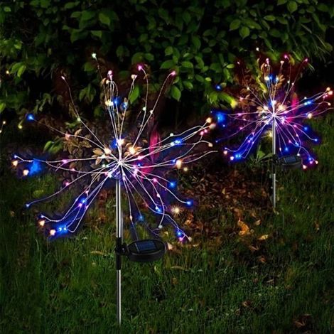 90 LED colorées, lumière solaire extérieure, guirlande féerique pour jardin et terrasse (1/4)