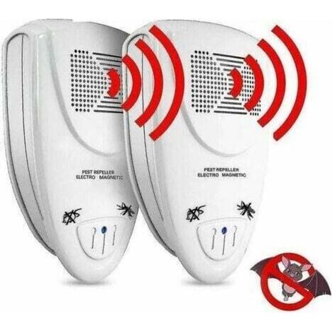 Lot de 2 répulsifs à ultrasons pour chauves-souris Débarrassez-vous des chauves-souris en 72 heures EU PLUG (1/3)