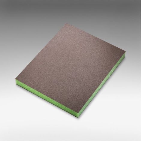 Siasponge 2 et 4 faces  SIA ABRASIVES - 2 faces - 120 x 98 x 13 - Super fin - vert (1/4)