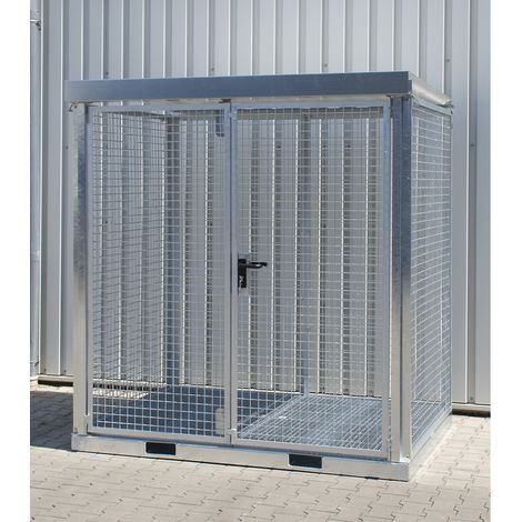 Bauer Südlohn Conteneur pour bouteilles de gaz GFC-E/G M2, galvanisé à chaud (1/4)
