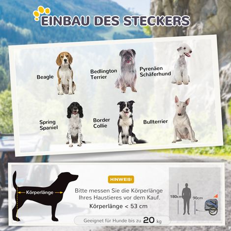 Remorque pliable pour chien et animaux, remorque vélo en acier, gris et bleu, avec couverture imperméable, 130 x 73 x 90 cm