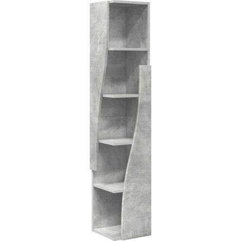 Corner Cabinet Concrete Grey 27.5x27x140cm Engineered Wood vidaXL (1/5)