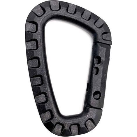 Mousqueton D - Plastique Rigide - Pour Camping Randonnée Pêche - 8,3 x 5,5 cm - Lot de 5 (1/5)