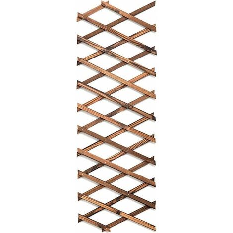 Treillis extensible en bois à suspendre pour plantes grimpantes - Décoration murale pour terrasse et jardin (1/4)