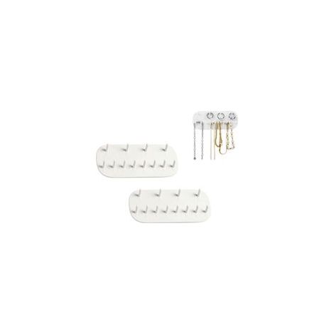 Organizador de collares, soporte colgante, para montaje en pared, 2 piezas