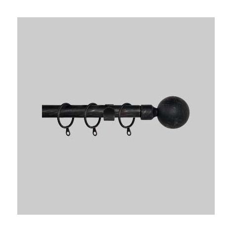 Scorritenda a strappo sfera 120/210 cm - nichel satinato