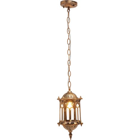 Suspension rétro, suspension en forme de cage, suspension vintage pour l'intérieur et l'extérieur, Luminaire (1/5)