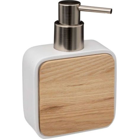 Distributeur de Savon Design "Natureo" 14cm Blanc