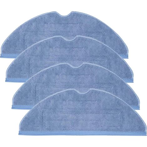 4 Stück Wischmopp-Pads für Roborock T7, T7 Plus und S7, Feuchtwischpads aus Mikrofaser (1/4)