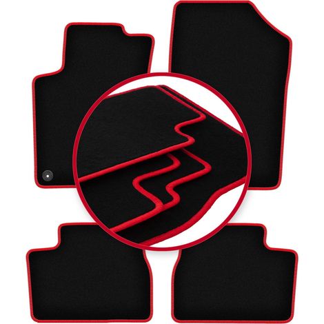 Tapis de sol CARLUX-RED pour Peugeot 207 SW, break, berline (2006-2012)