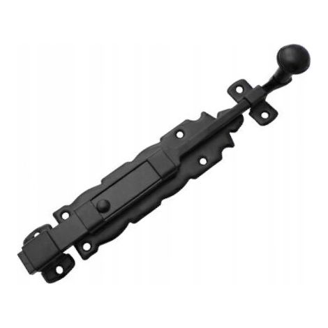 AMIG 200 mm schwarzer geschmiedeter Möbeltürriegel