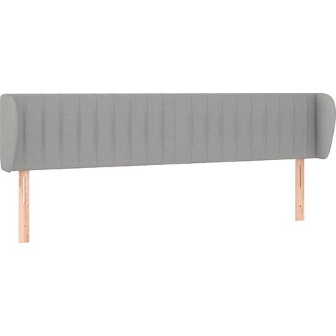Maison Exclusive - Testiera ad Orecchio Grigio Chiaro 203x23x78/88 cm in Tessuto (1/5)