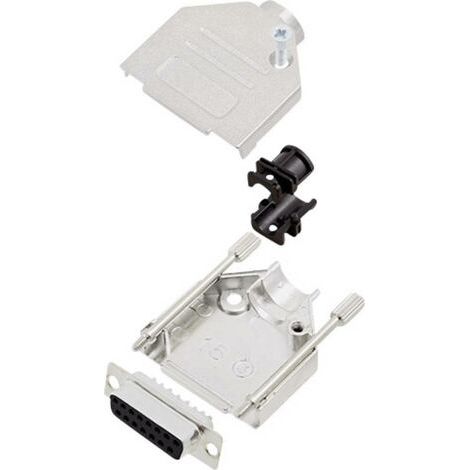 Kit embase SUB-D femelle Nombre de pôles: 15 encitech DTZK15-DBS-K 6355-0002-12 180 ° fût à souder 1 (1/2)
