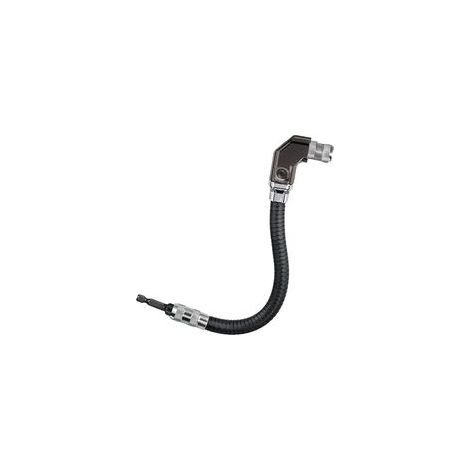 Tige d'extension de perceuse électrique Tige d'extension d'arbre flexible Perceuse électrique bielle d'arbre flexible universelle，Renvoi d'angle flexible, Noir (1/3)