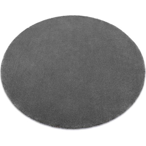 Teppich rund STAR grau grey rund 133 cm
