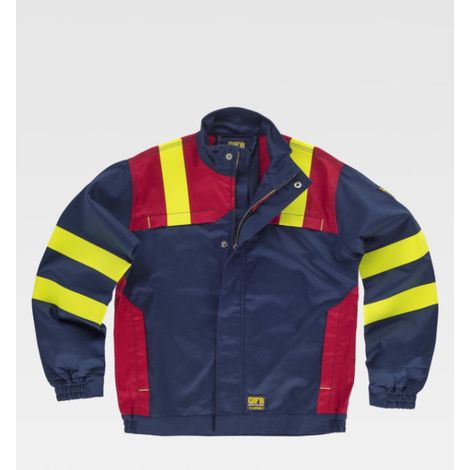 Cazadora combinada ignífuga, antiestática con protección para soldadura y arco eléctrico B1199 (1/5)