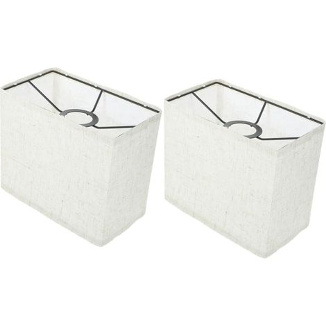 Rectangular Linen Shade for Floor Lamp Removable Anti-Glare Cover 8.46 x 7.09 x 12 mm Soft Diffusion for Living Room, Bedroom, Office (1/5)
