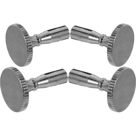 Interrupteur de Lampe en Cuivre Noir pour Remplacement 4 Pièces Bouton de Douille Facile à Utiliser, Compatible Lampes Murales et Lustres Modernes (1/5)